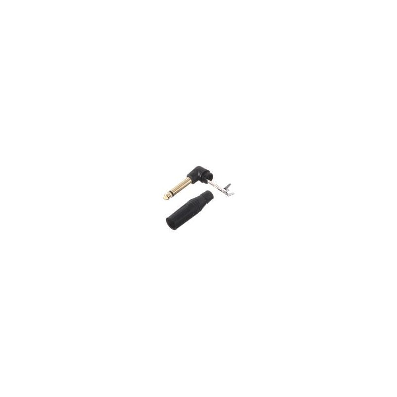 1 pcs : ACPM-RB-AU - Phone Connectors 1/4 in. Mono Phone Plug R/A Black