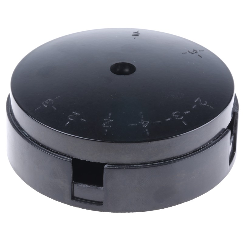 1 Pack of 5 - RS PRO Black Plastic Junction Box, 3 Terminals