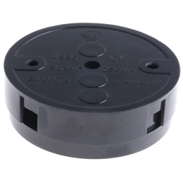 1 Pack of 5 - RS PRO Black Plastic Junction Box, 3 Terminals