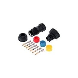 1 pcs : ADC-07BFFC-SL7AP0 - Circular Metric Connectors D Size Crimp Screw 7P F Conn