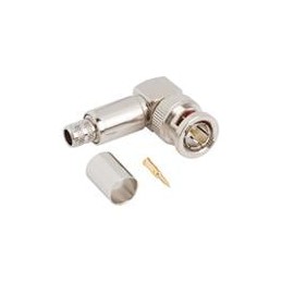 1 pcs : 031-70556 - RF Connectors / Coaxial Connectors BNC RA CRMP PLUG RG-8 M17/2-RG-6 CBL