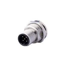 1 pcs : CDM1201-05A-MP-F16-67 - Circular Metric Connectors M12 Male Panel mount, PCB Type, Front Fastened M16*1.5?ACode 5PIN , S