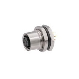 1 pcs : SS-12300-003 - Circular Metric Connectors M12 D-Code board mount female - Vertical