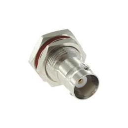 1 pcs : VB40-2071 - RF Connectors / Coaxial Connectors BNC Bulkhead Jack RG174