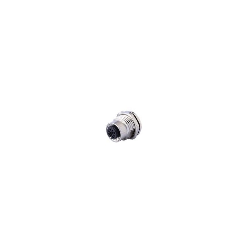 1 pcs : CDM1203-04A-FP-F16-67 - Circular Metric Connectors M12 Female Panel mount, PCB Type, Front Fastened M16*1.5?ACode 4PIN ,