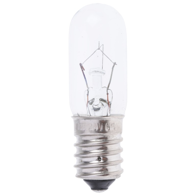 1 Pack of 5 - RS PRO E14 Indicator Light, Clear, 24 V, 200 mA, 3000h