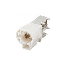 1 pcs : 99S20D-40MA5-B - RF Connectors / Coaxial Connectors HSD Right Angle Plug w/Housing White