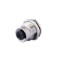 1 pcs : CDM1203-05A-FP-F16-67 - Circular Metric Connectors M12 Female Panel mount, PCB Type, Front Fastened M16*1.5?ACode 5PIN ,