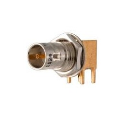 1 pcs : 6-0008 - RF Connectors / Coaxial Connectors Mini BNC R/A Blkhd Jack Edge Launch