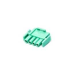 1 pcs : 1-350779-5 - Pin & Socket Connectors 04P UMNL V0 PLUG HSG GREEN