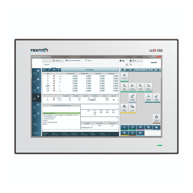 1 pcs - Bosch Rexroth DR0012 Series ctrlX HMI Display - 12 in, TFT Display, 1280 x 800pixels