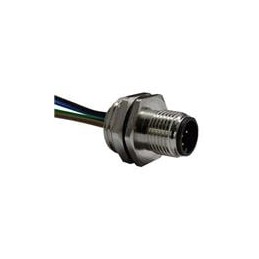 1 pcs : SS-12000-010 - Circular Metric Connectors M12 A-Code Male Receptacle 5Contacts