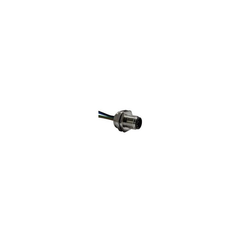 1 pcs : SS-12000-010 - Circular Metric Connectors M12 A-Code Male Receptacle 5Contacts