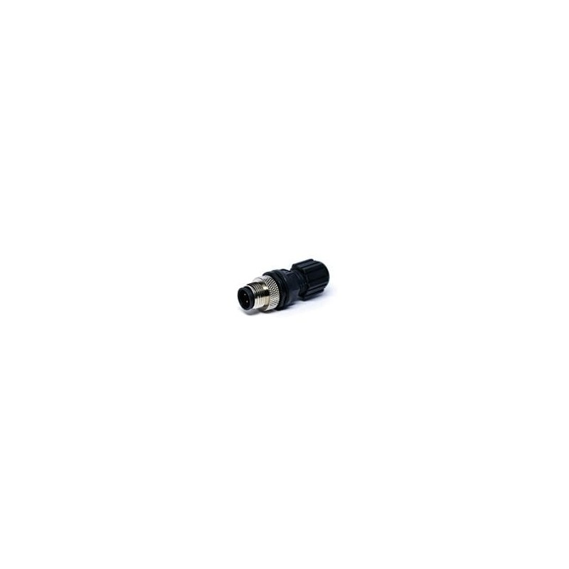 1 pcs : 3N104-A000-S08BF - Circular Metric Connectors M12,4P,Plug,A-Code Solder Cup, 20-24AWG