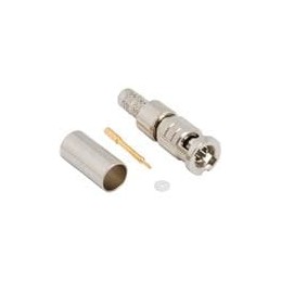 1 pcs : 034-5079 - RF Connectors / Coaxial Connectors HD-BNC Straight Crimp Plug LMR-195-UF 50 Ohm