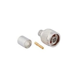 1 pcs : 172102H243RP - RF Connectors / Coaxial Connectors N STRAIGHT PLUG LMR 400 REV POLARITY