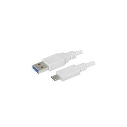1 pcs : CBLT-UA-UC-1WT - USB Cables / IEEE 1394 Cables USB Cable, Type A Plug to Type C Plug, USB 3.1 Gen 1, 24/26/32 AWG, 1 m, 