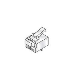 1 pcs : 154-UL6236 - Modular Connectors / Ethernet Connectors PLUG 6P-6C CLEAR