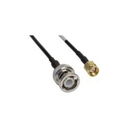 1 pcs : CO-174SMAZBNC-000.6 - RF Cable Assemblies CA SMA M/BNC M