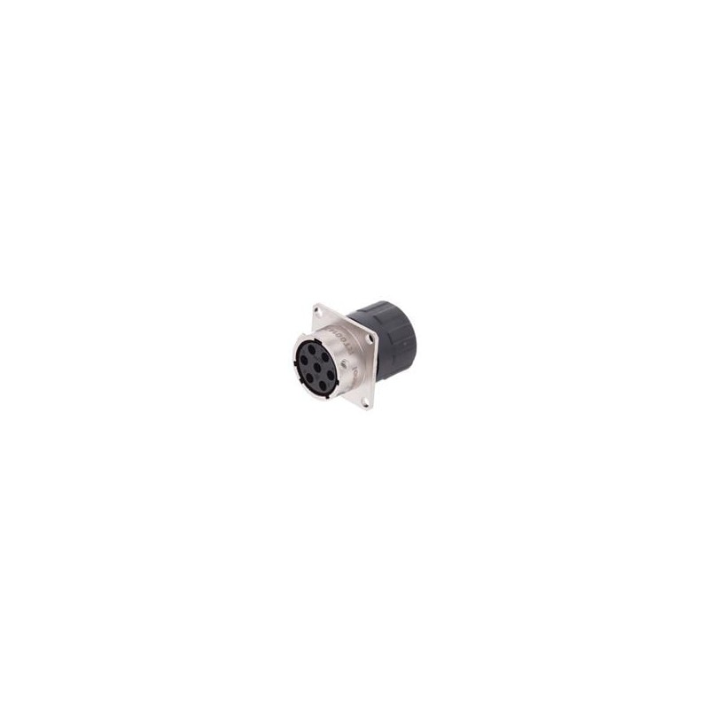 1 pcs : RT00147SNHEC03R - Standard Circular Connector Receptacle, Square Flange, 7 Position, Female, Shell Size 14, Silicone Sea