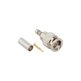 1 pcs : 031-70260 - RF Connectors / Coaxial Connectors MINI BNC CRIMP PLUG 75ohm 8218 88281
