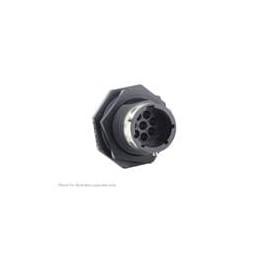 1 pcs : UTGX7128P - Standard Circular Connector Jam nut receptacle, without backshell, for 8 male contacts, IP68/69K