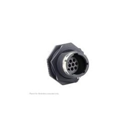 1 pcs : UTGX71210P - Standard Circular Connector Jam nut receptacle, without backshell, for 10 male contacts, IP68/69K