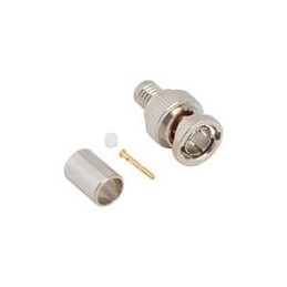 1 pcs : 031-70558-12G - RF Connectors / Coaxial Connectors BNC Strt Crimp Plug Belden 4694P Cbl 12G