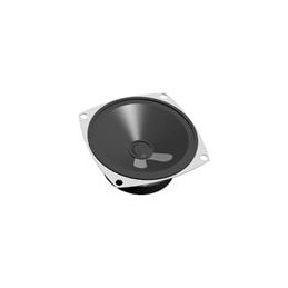 1 pcs : GF0668 - Speakers & Transducers speaker, 66 mm square, 29 mm deep, paper, ferrite, 3 W, 8 ohm, 300 Hz, solder eyelets