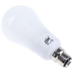 1 pcs - B22 Oval Shape CFL Bulb, 15 W, 2700K, Warm White Colour Tone