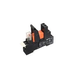 1 pcs : RT4S4LC4 - Industrial Relays 2 form C 8A 24 VDC RED LED
