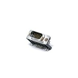 1 pcs : L717HDE15PD1CH4R - D-Sub High Density Connectors 15P Sz E Hi Density Pin Rear Insert 4-40