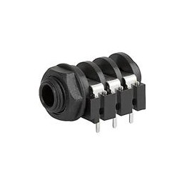 1 pcs : 4833.2330 - Phone Connectors AUDIO SOCKET 6.3MM 3P PCB