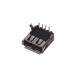 1 pcs : GSB12121031EU - USB Connectors USB2.0 A RECEPT,RIGHT ANGLE TYPE