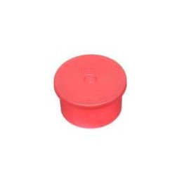 1 pcs : D15/16A - Standard Circular Connector FLANGED CAP - CONNECTOR:LDPE RED