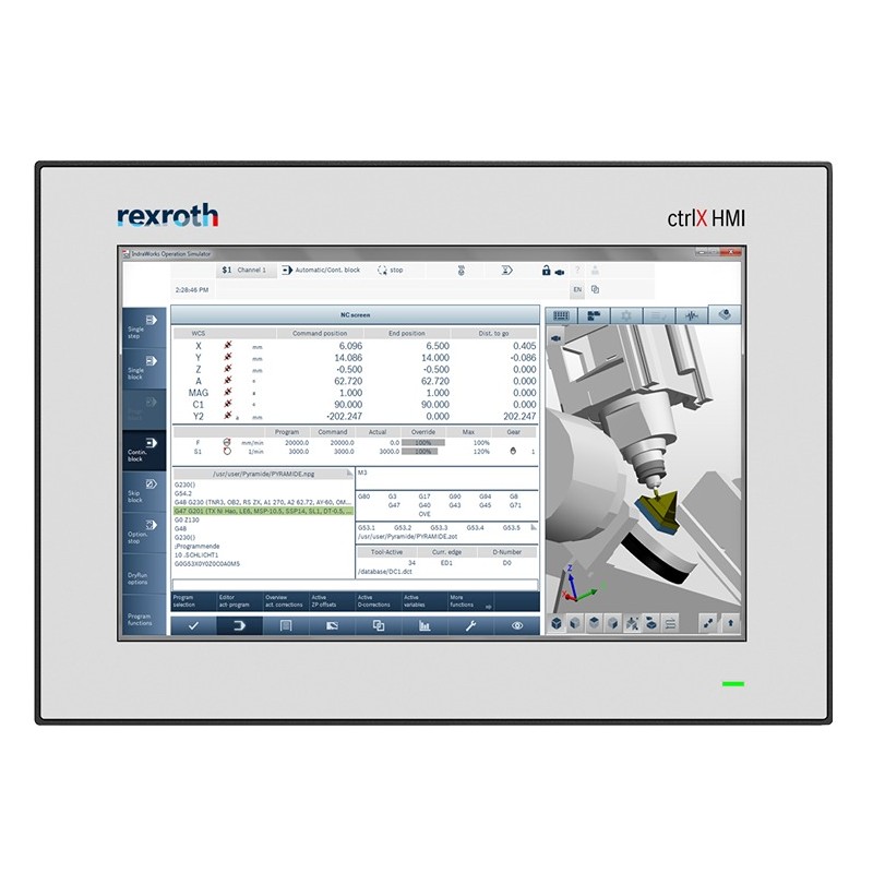 1 pcs - Bosch Rexroth WR2110 Series ctrlX HMI WebPanel - 10 in, Multi-Touch Display, 1280 x 800pixels