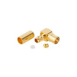 1 pcs : 142206 - RF Connectors / Coaxial Connectors SMB RIGHT ANGLE PLUG 58 GOLD