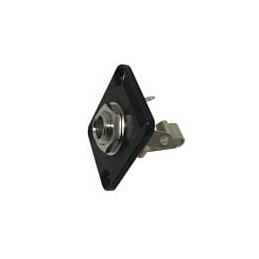 1 pcs : E11B - Phone Connectors 1/4'/2 COND MONO BLACK FINISH