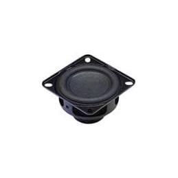 1 pcs : CDS-4528-44L100 - Speakers & Transducers 45.2 square, 28.1mm deep, Nd-Fe-B, PU+paper, 4 W, 4 ?, 200 Hz, 100mm wire leads