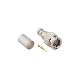 1 pcs : 031-70257 - RF Connectors / Coaxial Connectors MINI BNC CRIMP PLUG 75ohm RG6 1694A