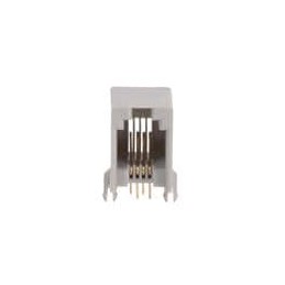 1 pcs : GLX-N-44M - Modular Connectors / Ethernet Connectors 4P4C R/A PCB GREY LOW PROFILE