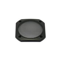 1 pcs : GRILLE 8 ES - Speakers & Transducers Protective grille: black painted metal, Decoration ring: black plastics