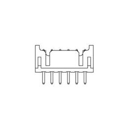 1 pcs : 1470109-6 - Board to Board & Mezzanine Connectors 2.0mm Pitch Header, Dip 6p