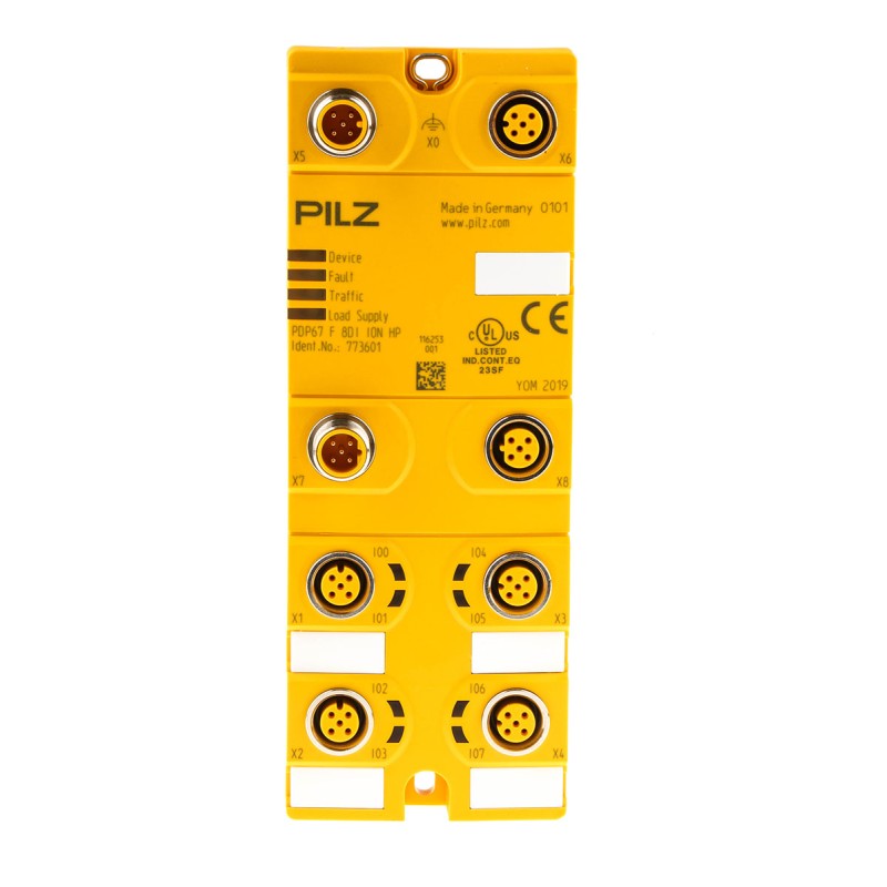 1 pcs - Pilz PDP67 F Safety Controller, 8 Safety Inputs, 8 Safety Outputs, 24 V dc