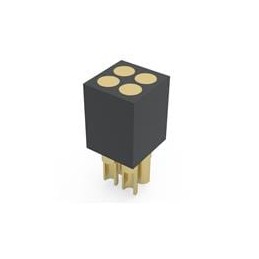 1 pcs : 857-10-004-10-003000 - Headers & Wire Housings .050Pitch DR 4 Pin Soldercup Target Conn