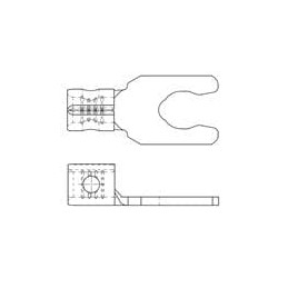 1 pcs : 19098-0069 - Terminals SNAP SPADE KRIMPTITE (C-1710-06)