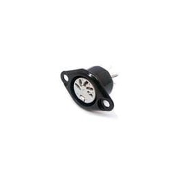 1 pcs : 631-0500 - Circular DIN Connectors JACK 5 PIN BLACK