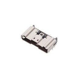 1 pcs : 2324734-1 - Board to Board & Mezzanine Connectors RCPT CONN R/A W RAIL 74 POSN SLIVER