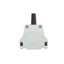 1 pcs : D25000CTE50/AA - D-Sub Backshells CT, D-Sub backshell, Zinc die-cast, Top Exit, Rotating Male Brass UNC 4-40 jackscrews,