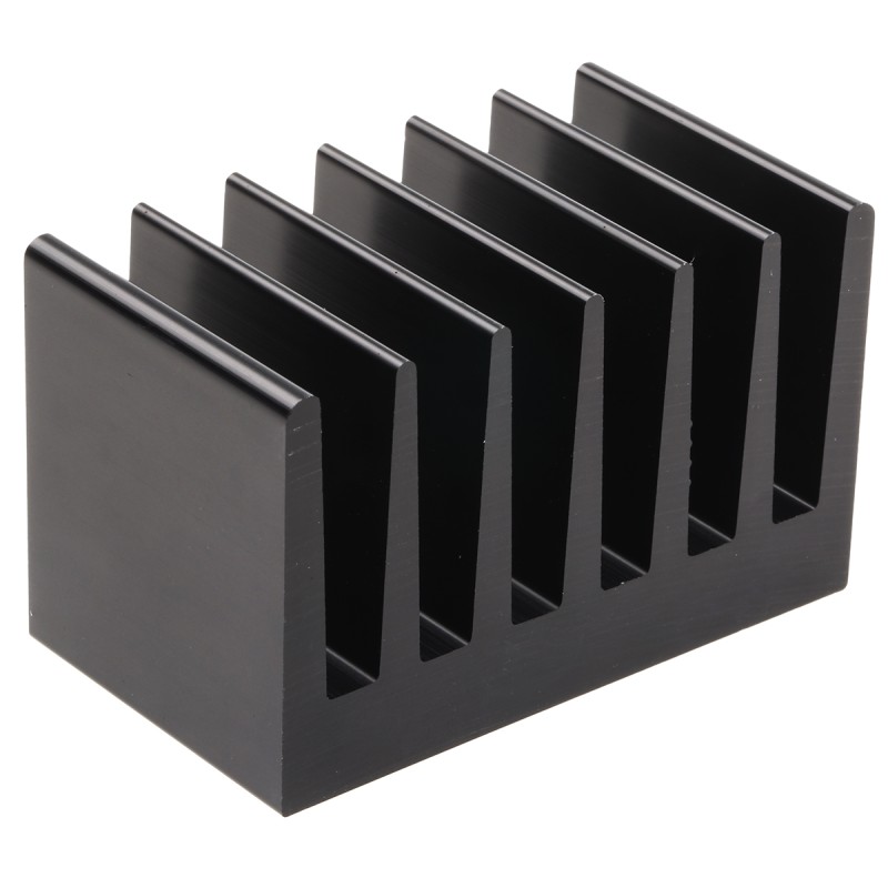 1 pcs - Heatsink, Universal Rectangular Alu, 2.7K/W, 37.5 x 66 x 40mm